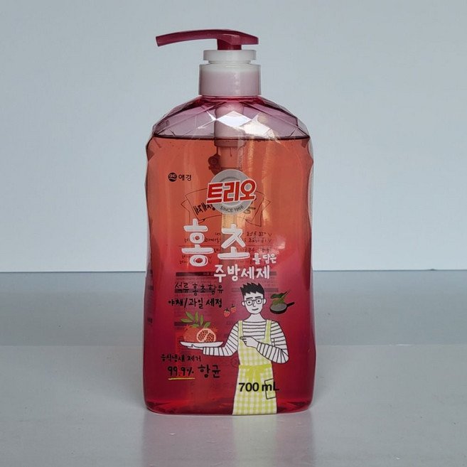[프리티박스] 트리오 홍초를 담은 주방세제 700ml -O_^^21080700EA^^, 1개