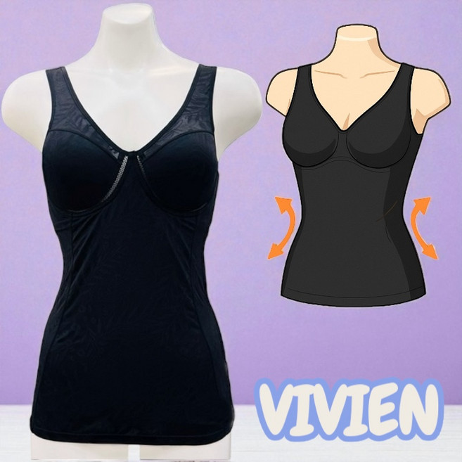 비비안 부드럽게 밀착되어 티 속 군살을 자연스럽게 정리해주는 소프트 보정 노와이어 브라런닝