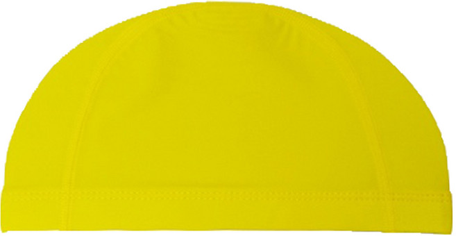 아퀴스트 무지 스판 수영모자 생존수영용품 실내수영장수모, 옐로우, 1개