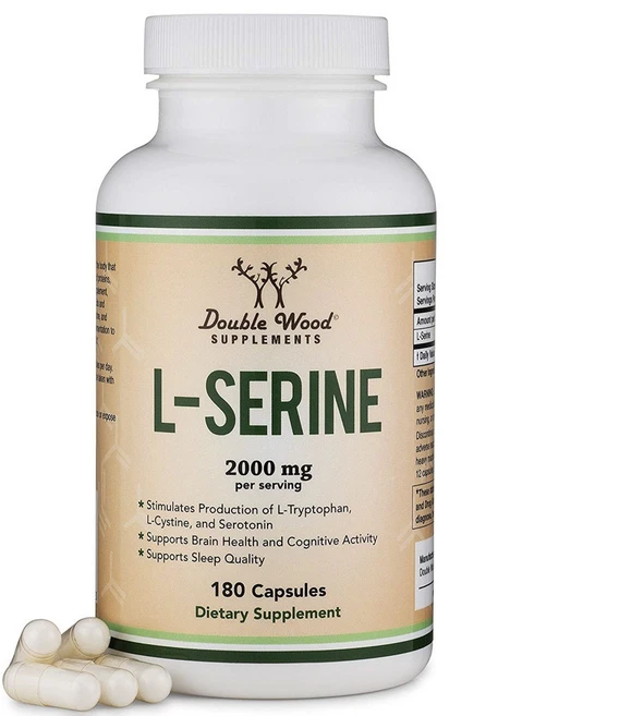 더블우드 L-세린 2000mg 캡슐, 180정, 1개 - 쿠팡