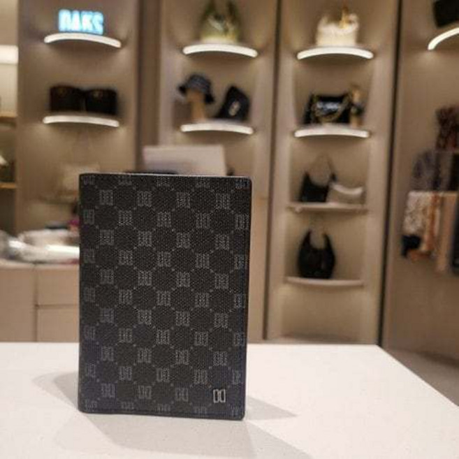 [국내백화점] 닥스 DBHO5E393BK 블랙 DD패턴 슬림 중지갑 부모님 선물