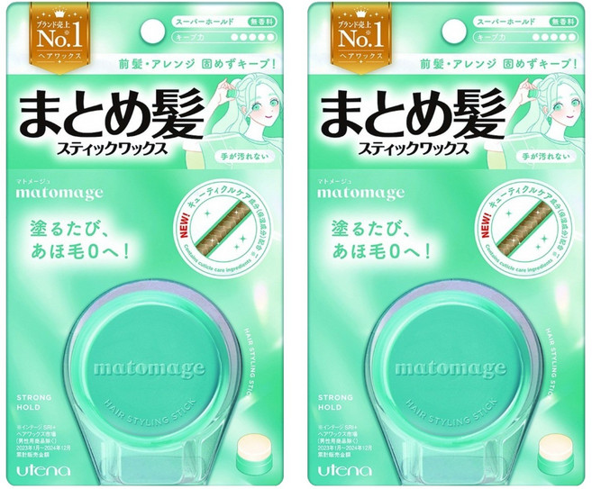 마토메쥬 묶음 머리 스틱 왁스 스트롱 홀드, 13g, 2개