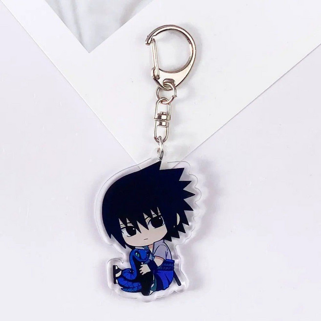 나루토굿즈 나루토키링 아크릴 열쇠고리 키체인 사스케, 5cm, 2