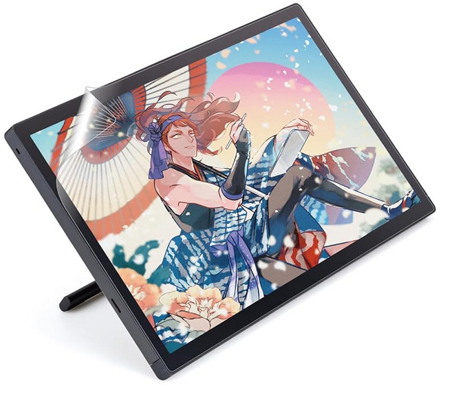 엘레콤 와콤 액정 태블릿 액정 펜태블릿 Wacom Cintiq 24 (DTK246) / Cintiq 24 touch (DTH246) 종이 같은 필기감 페이퍼 텍스처 필름 고급지, 상세페이지 참조