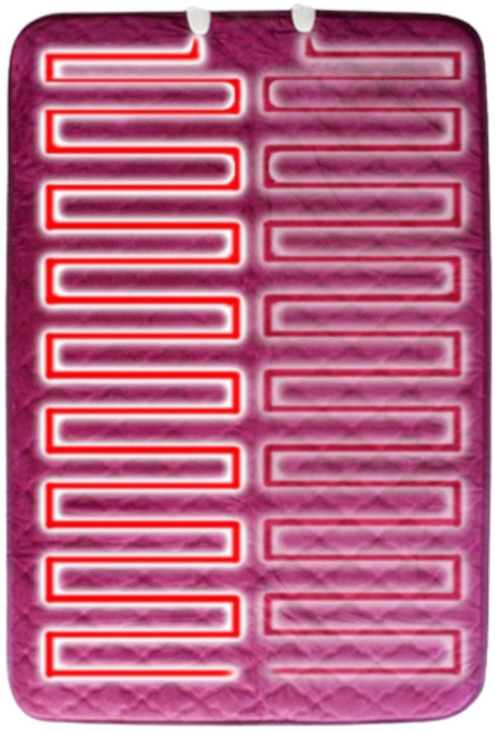 12V 차량용 전기장판 6단 조절, 극세사, 100cm-180cm