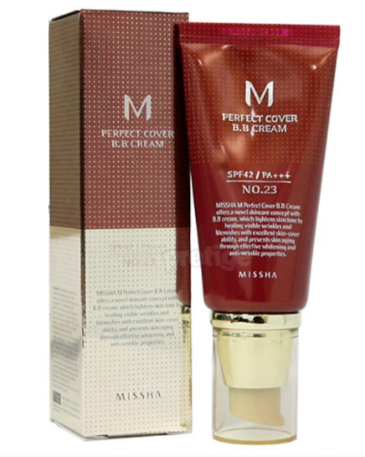 미샤 M 퍼펙트 커버 BB크림 RX SPF42 PA+++, 컬러 23호 자연스러운 베이지, 50ml, 2개 - 쿠팡