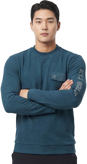 김영주 골프 남성 라운딩 오버핏 긴팔 라운드티 봄가을 데일리