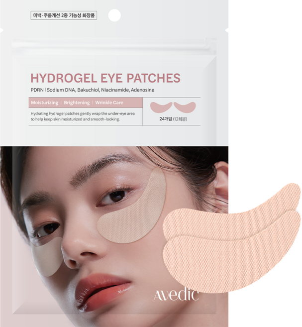 아베딕 PDRN 바쿠치올 하이드로겔 아이패치, 1개, 24개입