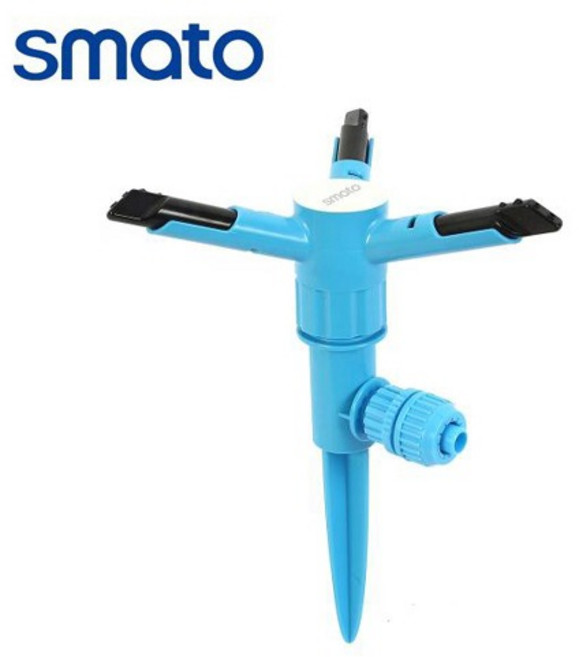 스마토 물호스 스프링클러 360도 회전 자동분사 SKT-20182, 1개