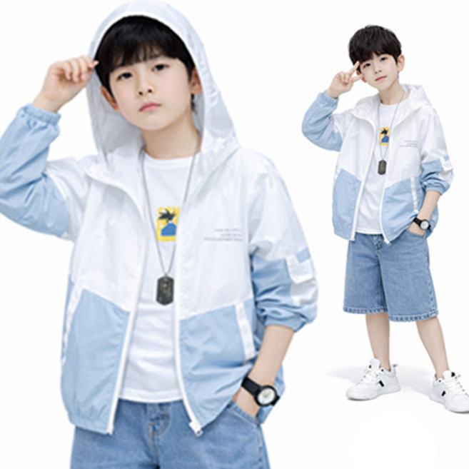 헬로가든 파렐블루 바람막이 점퍼(S)/블루