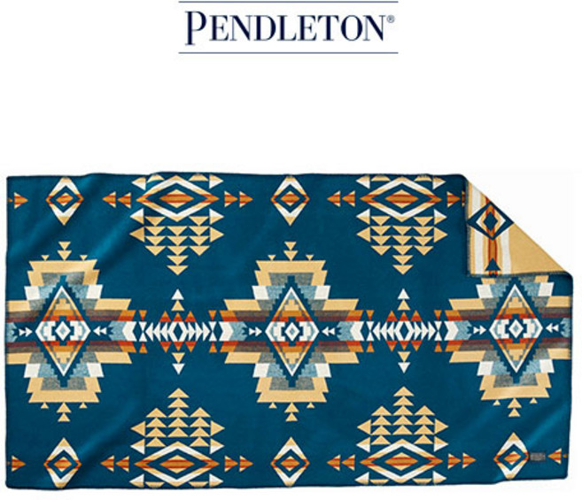 펜들턴 자카드 새들 블랭킷 로브 _락 포인트 블루 ZG725-53944