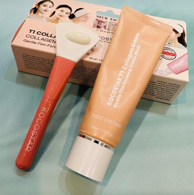[순수콜라겐] 코코스타 T1 콜라겐 폭탄 크림팩 55g(브러쉬 증정X) KOKOSTAR 윤광 광채피부 화잘먹 촉촉수분충전 피부탄력 저자극 멀티케어 피부결케어 극강보습, 2개, 1개입