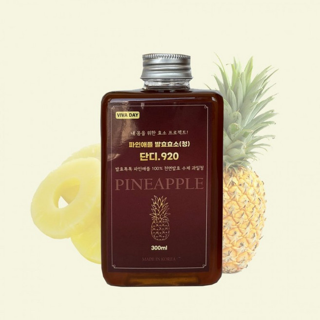 VBH 파인애플 발효효소청 식후 편안함 브로멜라인 함유 액상청, 300ml, 1개