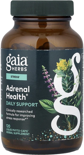가이아허브스 아드레날 헬스 데일리 서포트 비건 리퀴드 파이토 캡 글루텐 프리, 120정, 1개 - 쿠팡