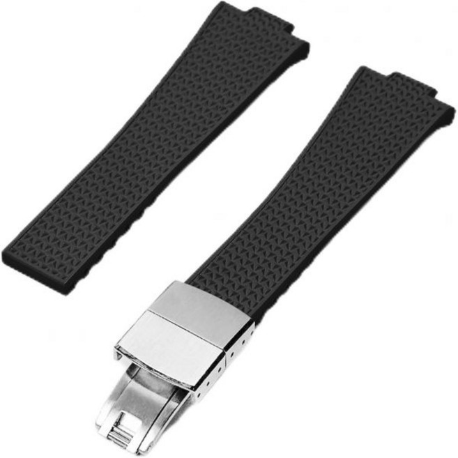 티소용 브르타뉴 시계 밴드 티소 PRX 35mm 쿼츠/파워매틱 80 자동 버전 남녀용 시계와 호환되는 고무 스트랩 퀵 릴리스 밴드 교체 블랙