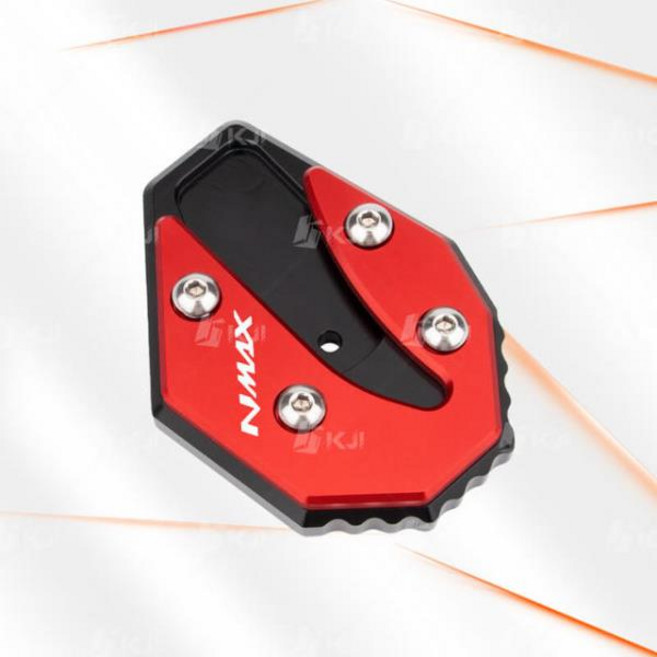 야마하용 Yamaha NMAX 160 155 125 2020-올해 오토바이 센터 스탠드 지원 풋 익스텐더 신발 확대기 패드 액, 15 Red (Shoe)