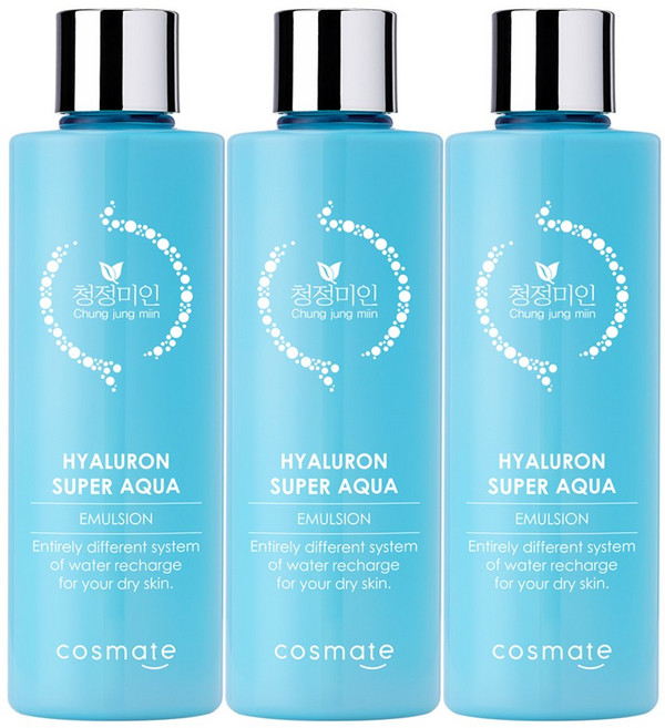 청정미인 히아루론 수퍼 아쿠아 에멀전 300ml 3개