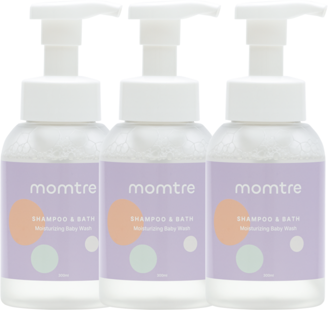 맘뜨레 아기 샴푸앤바스 거품형 베이비 올인원 워시, 3개, 300ml