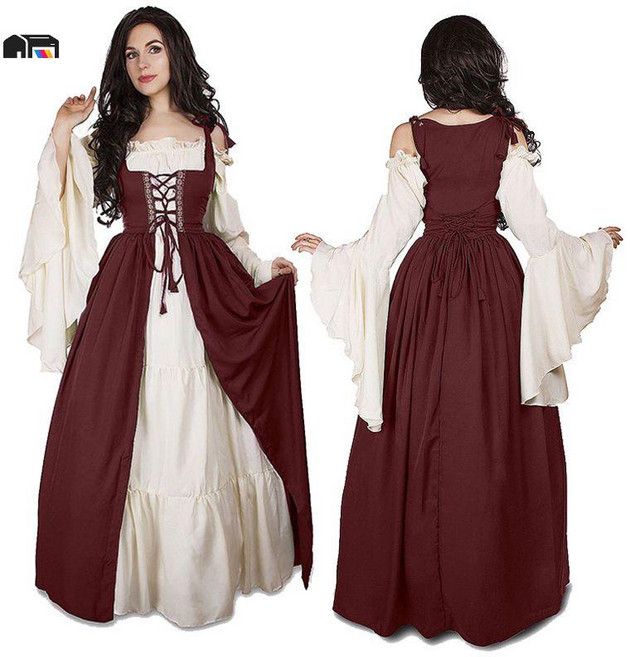 원피스 개화기의상 이브닝 로 옷 중세시대드레스
