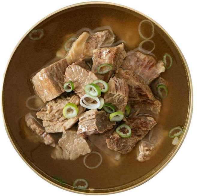 부드러운 소갈비 100% 아빠식당 뼈 없는 소갈비탕, 5개, 600g