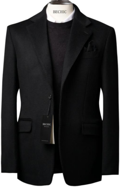 비시크 블렌 캐시미어 울 겨울 자켓