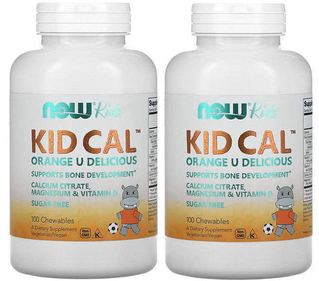 나우푸드 키즈칼 츄어블 100정, 2개