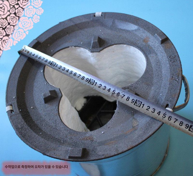 옛날 연탄 화덕 석탄 화로 바비큐 9개 가정용 3구, 1개