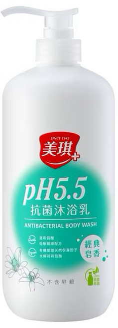 美琪 pH5.5 抗菌沐浴乳, 1個, 經典皂香