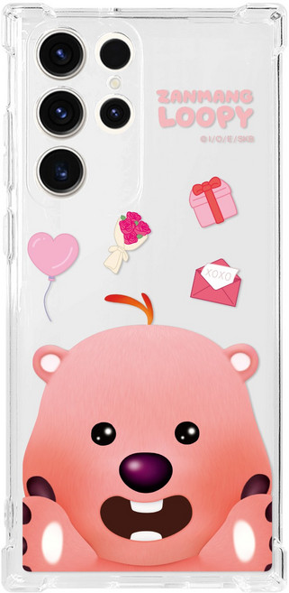 갤럭시S25 24 23 A15 A16 A23 A24 M15 잔망루피 페이스 투명젤리 케이스