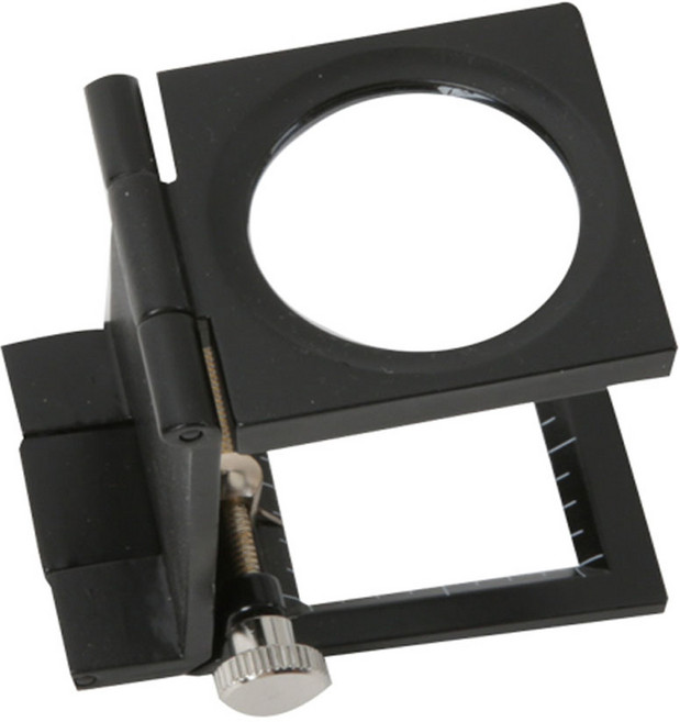 한도 접이식 섬유 확대경 A-311-K 6배율 스케일 루페, 1개