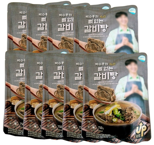박수홍 착한뼈 없는갈비탕, 10개, 750g