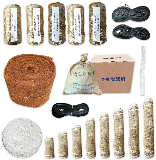 메이툴 녹화마대 쥬트테이프 10cm 조경자재 원예 수목 븐 나무뿌리 보호 정원용품, 녹화마대 120cm, 1개