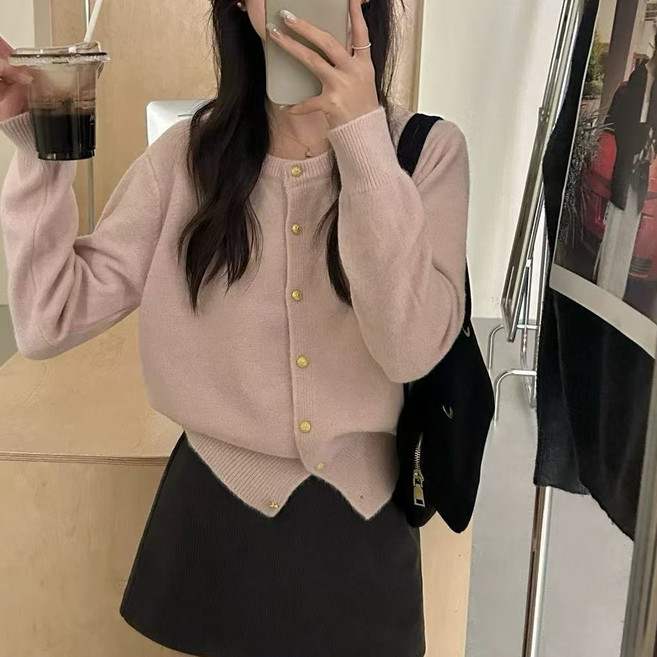 휠렉스 여성 니트 데일리 루즈핏 가디건 JT427