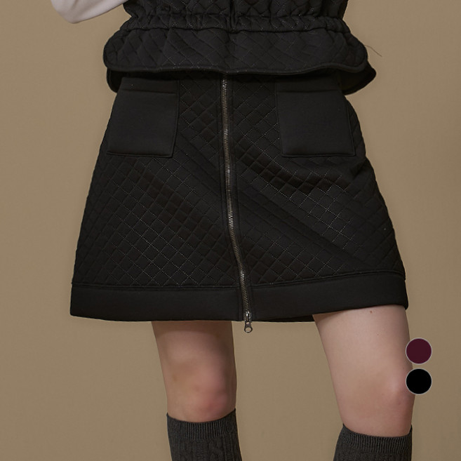그레힙 겨울 골프 방한 스커트 퀼팅 패딩 치마 여성골프웨어