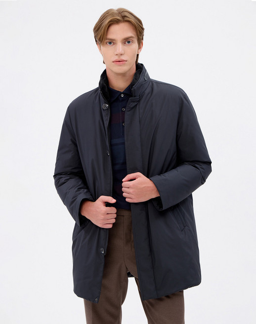 24FW [클리어런스][스테디셀러] 그레이 모피 구스다운 트렌치코트 WMTR4D043G2