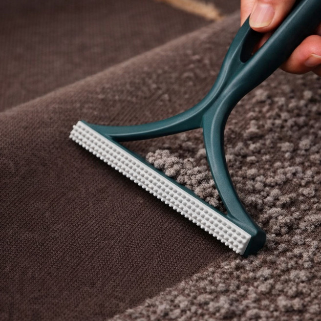 데인트 수동 보풀 제거기 옷 먼지 스크래퍼, 네이비, 1개