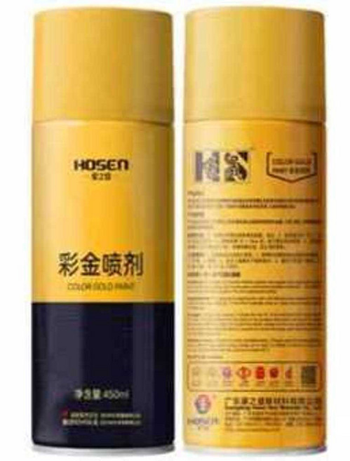 금색 도금 스프레이 락카 골드 도색용 불상 페인트 캔 메탈릭 옐로우골드 금속 셀프, 02. 18K/골드-450m