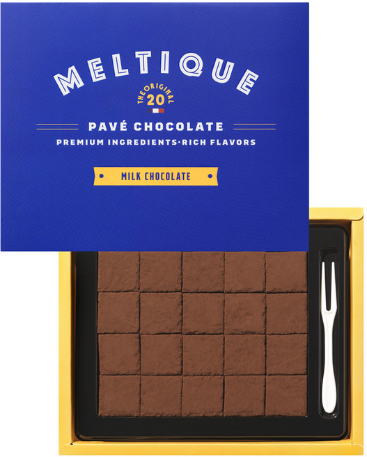 멜티크 클래식 밀크 수제 파베초콜릿 저당 알룰로스 디저트 간식, 1세트, 140g