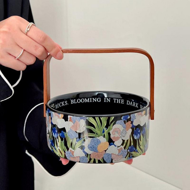 POPSONIC빈티지세라믹커피잔, 바구니, 1개