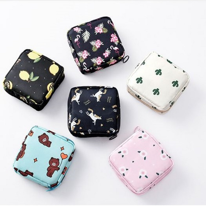 다용도 생리대 파우치 메이크업 파우치 화장품 파우치 학생용 파우치