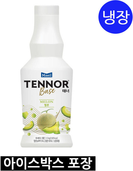 매일유업 테너베이스 멜론 1.2kg / 과일농축액 / 스무디 / 에이드 / 카페재료 / 천지농산, 1개
