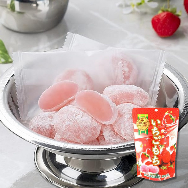 세이키 일본 찹쌀떡 모찌세트(샤인머스캣+백도+딸기+말차), 4개, 120g