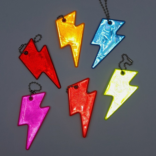 안전 반사 키링(번개), 그린