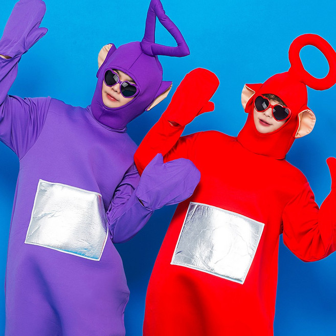 바이시스 텔레토비수트 코믹수트 할로윈코스튬 반티 세트 졸업사진 졸업사진의상 할로윈의상 졸업사진 의상