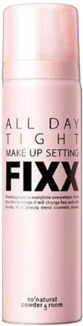 SO.NATURAL 全天緊緻定妝噴霧 持久定妝 保濕控油 打造精緻妝容, 1個, 120ml