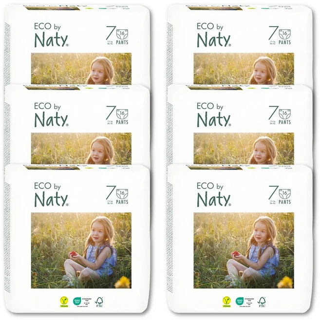 [16매x6팩] 네띠 친환경 기저귀 팬티 7단계 (17+kg), 96매 - 쿠팡