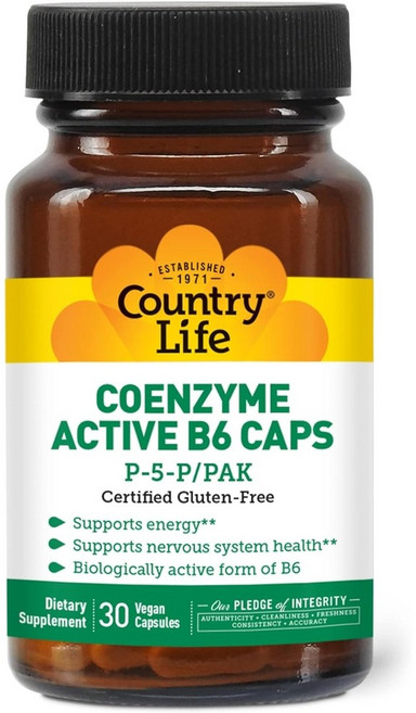 코엔자임 비타민 B6 피리독신 135mg 30캡슐 고함량 미국산 Coenzyme, 코엔자임  30캡슐, 1개, 30정