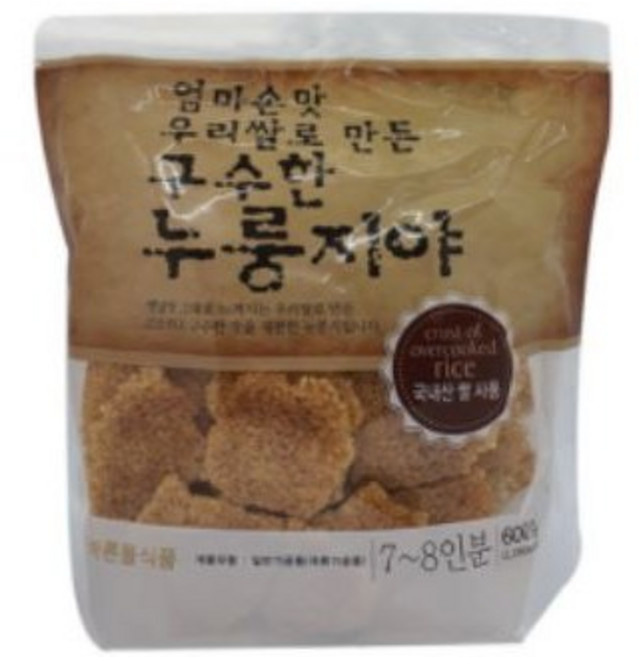 바른들식품 우리쌀로 만든 구수한 누룽지야, 600g, 30개