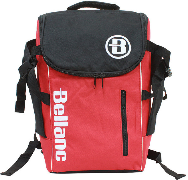 벨랑 프리미엄 인라인스케이트 백팩, 레드+블랙, 1개