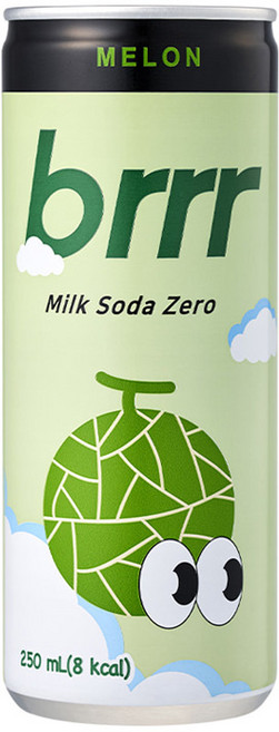 부르르 밀크소다 제로 메론, 250ml, 15개